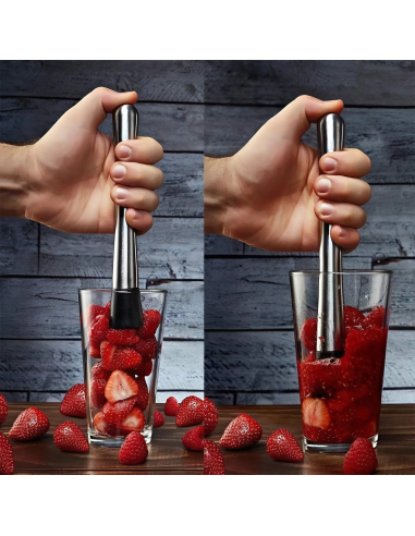 Set de Cocktail 8 Pièces Shaker en Acier 750ml...