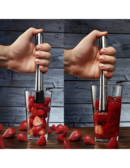 Set de Cocktail 8 Pièces Shaker en Acier 750ml Kit de Barman Professionnel