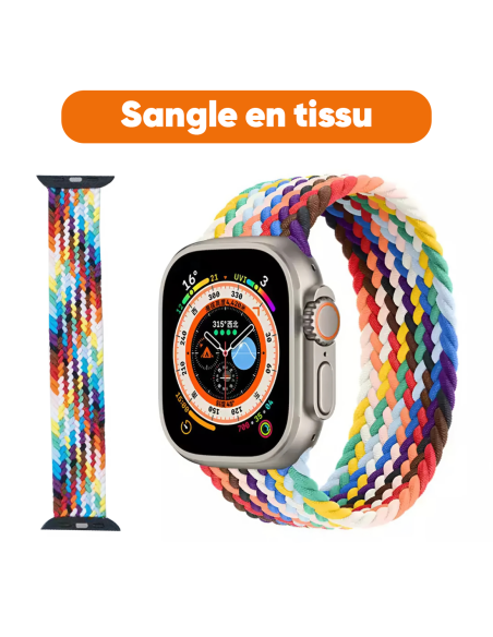 Smartwatch Ultra 49mm, 7 cinturini, notifiche, chiamate e app per iOS e Android