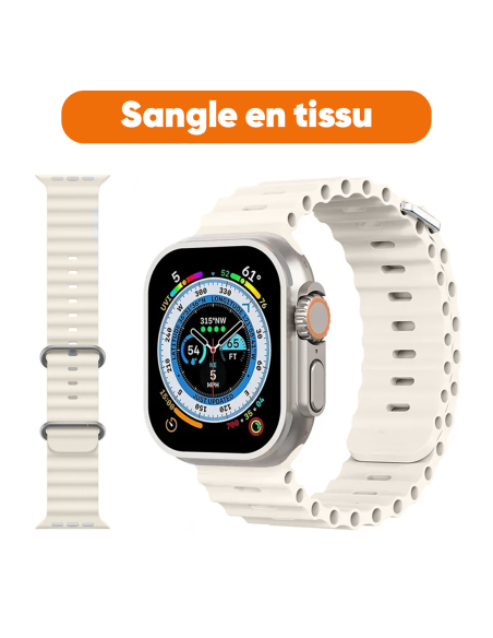 Smartwatch Ultra 49mm, 7 cinturini, notifiche, chiamate e app per iOS e Android