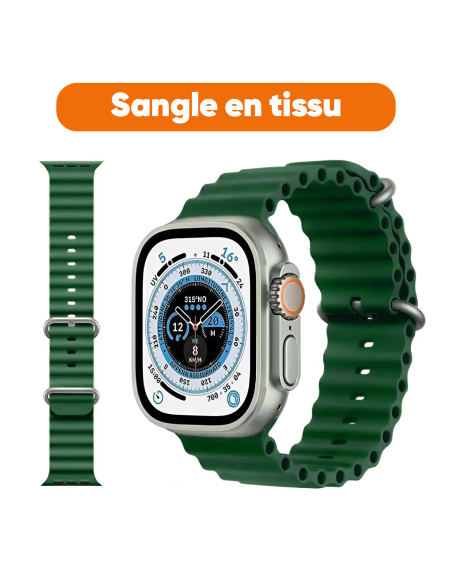 Smartwatch Ultra 49mm, 7 cinturini, notifiche, chiamate e app per iOS e Android