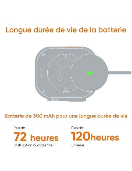 Smartwatch Ultra 49mm, 7 cinturini, notifiche, chiamate e app per iOS e Android