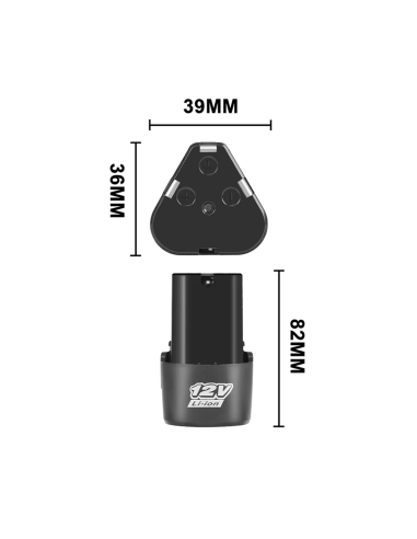 Batterie Lithium 12V cylindrique rechargeable...