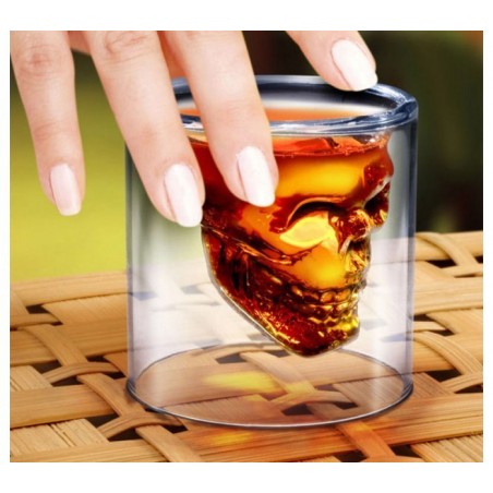 Kit 2 verres - crâne - tete de mort - boisson apéritif - Skull of doom 