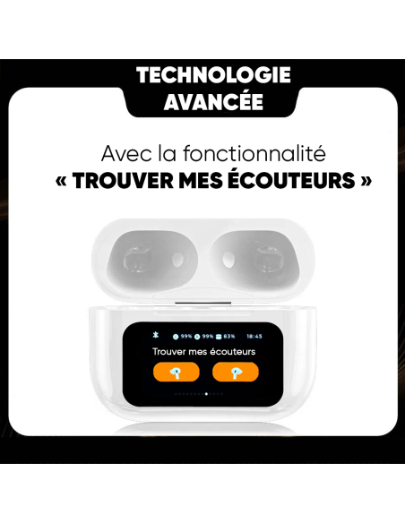 Écouteurs A9 Pro Bluetooth 54 sans fil affichage LED tactile son HI FI