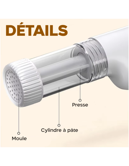 Machine à Pâtes Fraîches Spaghetti Tagliatelle avec 6 Moules Électrique Portable