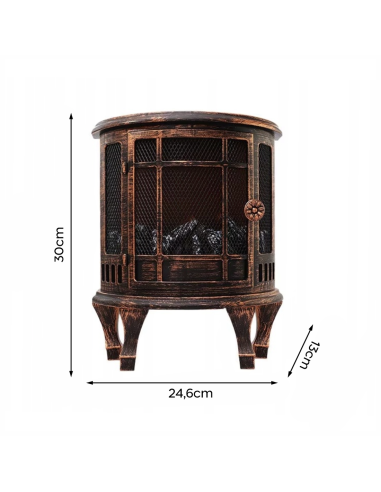 Cheminée Décorative à Piles Effet Flammes...