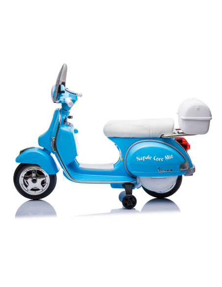 Moto Électrique Scooter pour Enfants LT960 Vespa PX150 Full Napoli avec Top Case