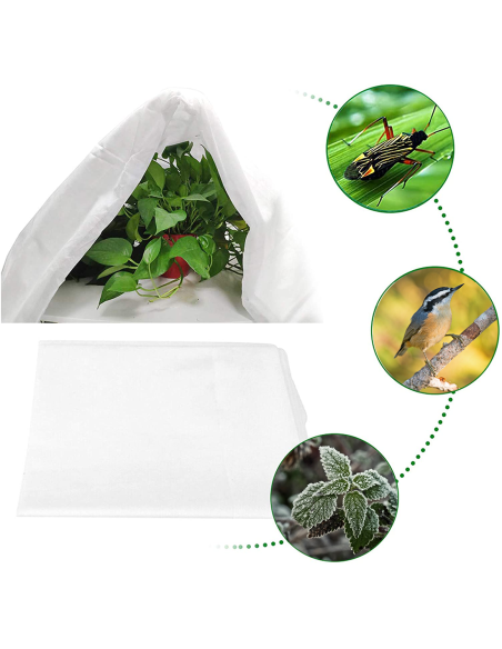 Capuche protection plantes couvre-plantes anti-gel respirant TNT 120x180cm
