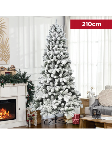Sapin de Noël CORTINA Neigeux 210H 655 Branches...