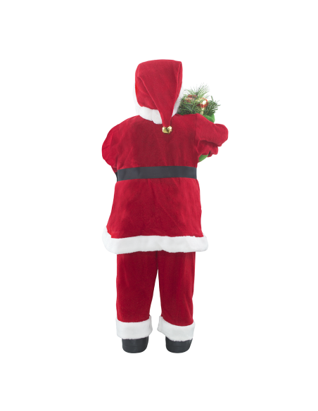 Père Noël Costume Rouge et Blanc 144409 Décoration de Noël 90H cm