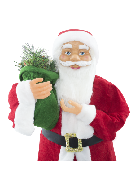 Père Noël Costume Rouge et Blanc 144409 Décoration de Noël 90H cm
