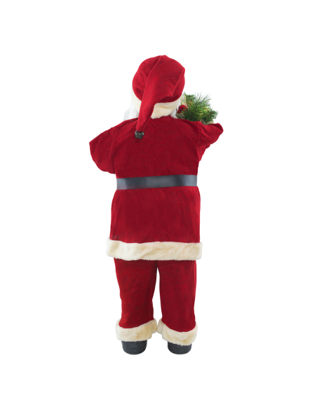 Père Noël Costume Rouge et Crème 144411 Décoration de Noël Ornement de 90H cm