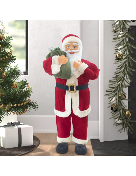 Père Noël Costume Rouge et Crème 144411 Décoration de Noël Ornement de 90H cm