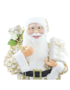 Père Noël en Habit Crème avec Paillettes 144494... 2