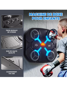 Machine de Boxe Musicale pour Enfants avec Bluetooth... 2