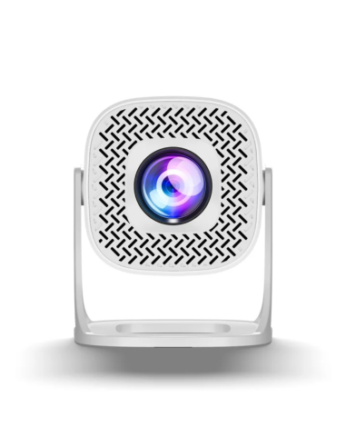 Projecteur 4K Ultra HD portable Wi-Fi, rotation...