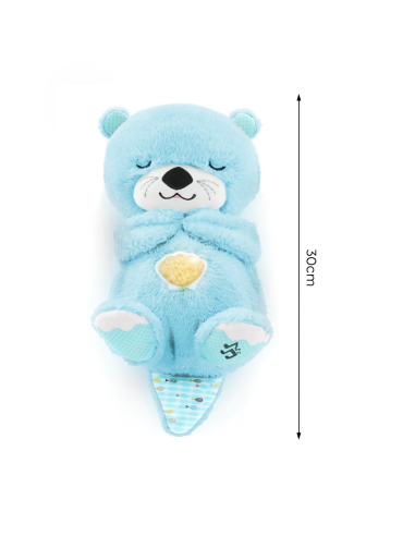 Peluche Loutre Respirant avec Musique et...