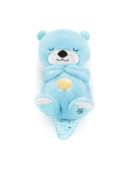 Peluche Loutre Respirant avec Musique et Lumières Apaisantes pour Bébés
