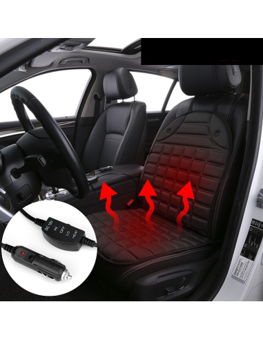 Coussin de siège chauffant universel avec 2...