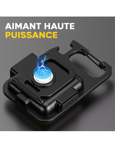 Mini Lampe LED Porte-Clés Multifonction avec...