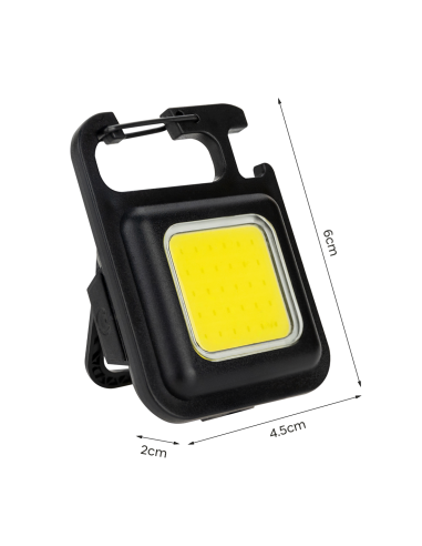 Mini Lampe LED Porte-Clés Multifonction avec...