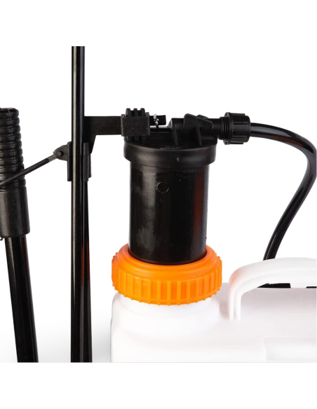 Pulvérisateur manuel à dos 16L avec pompe et buses pour jardin.