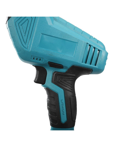 Scie alternative 48V, double batterie, 4 lames, coupe bois et métal.