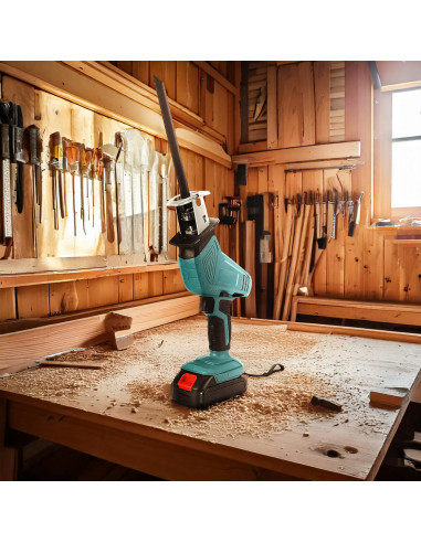 Scie alternative 48V, double batterie, 4 lames,...