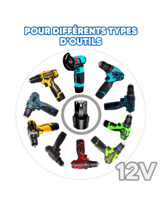 Batterie Lithium 12V cylindrique rechargeable pour... 2