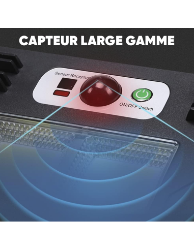 Mini lampe solaire 3 panneaux intégrés 216 LED...