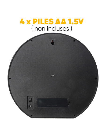 Cheminée Décorative Ronde Moderne avec LED Effet Flamme à Piles