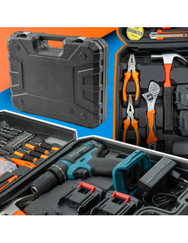 Perceuse-visseuse Double Batterie 21V...