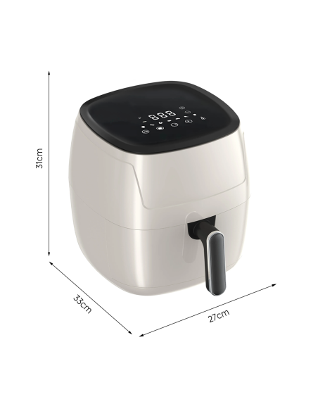 Friteuse à air 15L avec écran tactile et 7 programmes de cuisson - 1500W