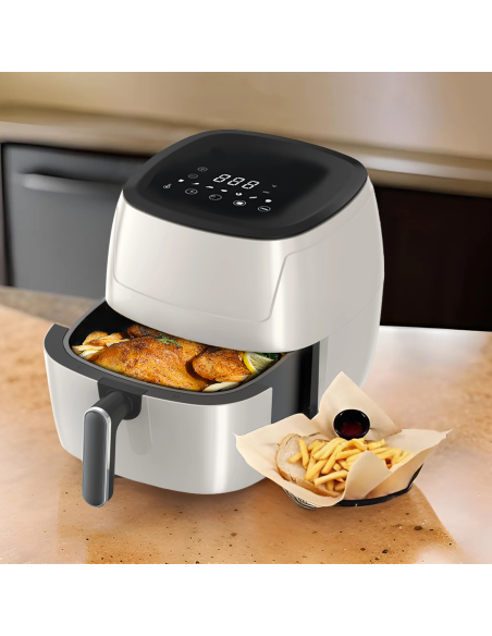 Friteuse à air 15L avec écran tactile et 7 programmes de cuisson - 1500W
