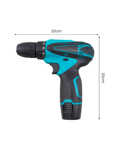 Perceuse-visseuse sans fil 12V avec double...