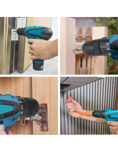 Perceuse-visseuse sans fil 12V avec double...