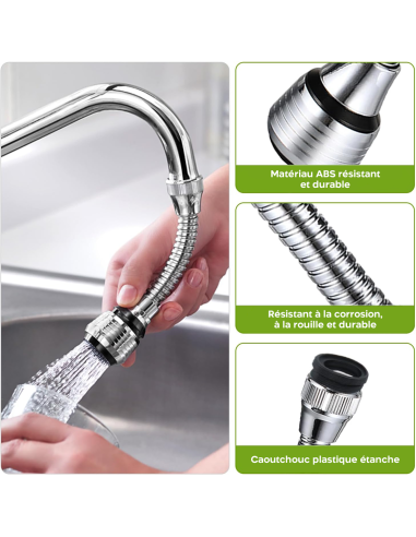Brise-jet flexible mélangeur robinet de cuisine...
