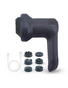 Masseur Corporel Électrique Rechargeable avec 4 Têtes et...