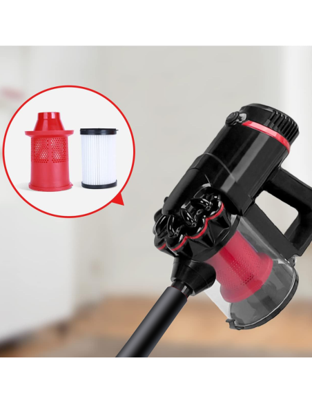 Aspirateur Cyclonique 1000W 3 en 1 Balai Électrique avec Filtre HEPA et Câble