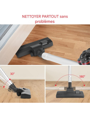 Aspirateur Cyclonique 1000W 3 en 1 Balai...