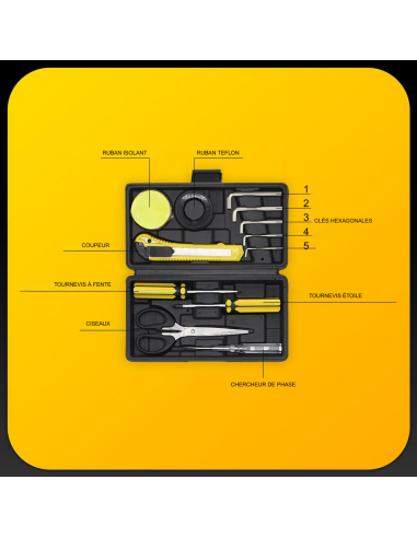 Kit d'outils multifonctions 12 pièces, mini...