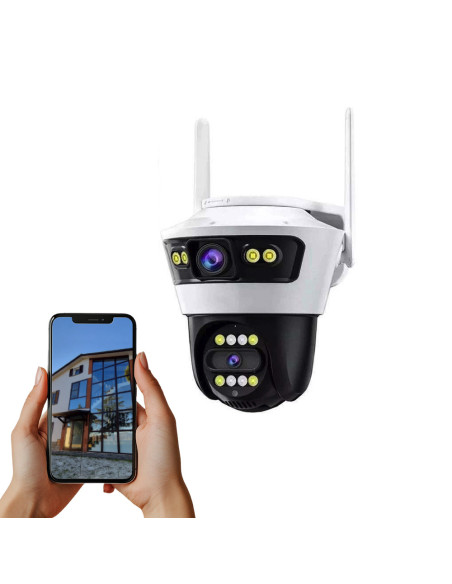 Caméra Wi-Fi de vidéosurveillance contrôle à distance alarme et protection IP66