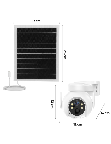Caméra de vidéosurveillance Recharge Solaire...