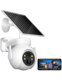 Caméra de vidéosurveillance Recharge Solaire Wi-Fi...