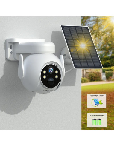 Caméra de vidéosurveillance Recharge Solaire...