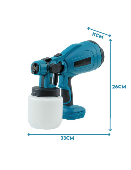 Pulvérisateur sans fil 48V avec pistolet et réservoir 800ml