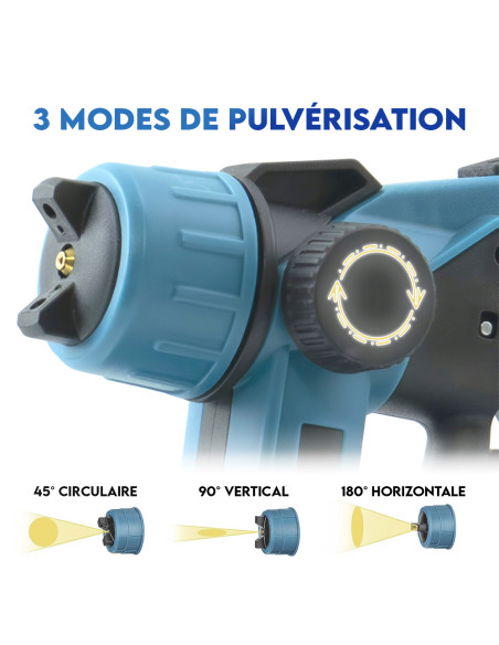 Pulvérisateur sans fil 48V avec pistolet et réservoir 800ml