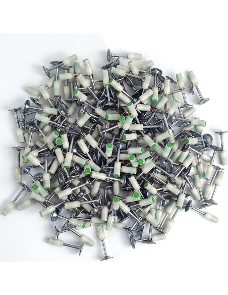 50 clous pour pistolet manuel, rivets ronds métal 7mm béton et fer