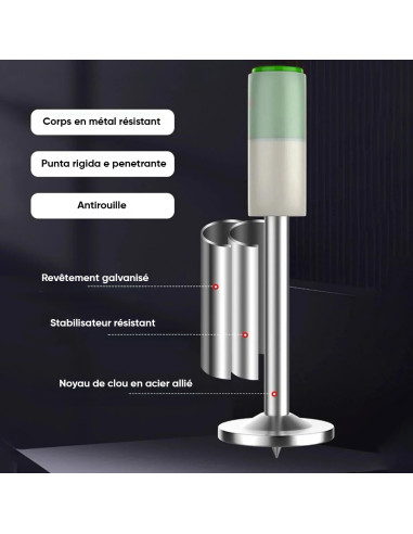 100 clous métal 7mm pour pistolet manuel, béton...